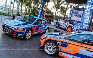 Siete Hyundai i20 R5 en el Rally Islas Canarias