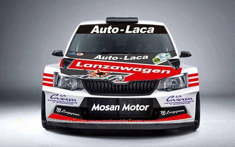 Yeray Lemes ya tiene decorado su Fabia R5 para el Rally Islas Canarias
