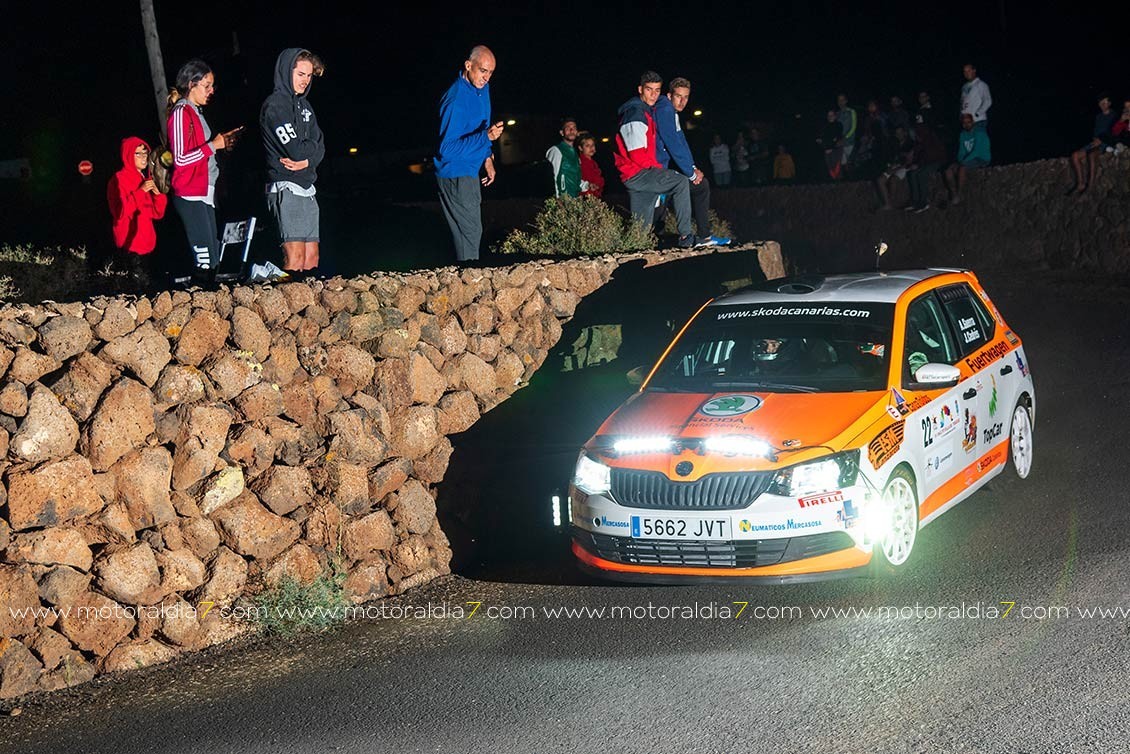 El Rally Tías - Yaiza con la Copa Škoda  Fabia