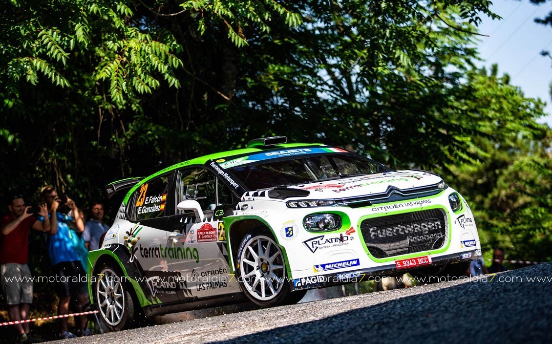 Falcón y González haciendo historia en el FIA ERC