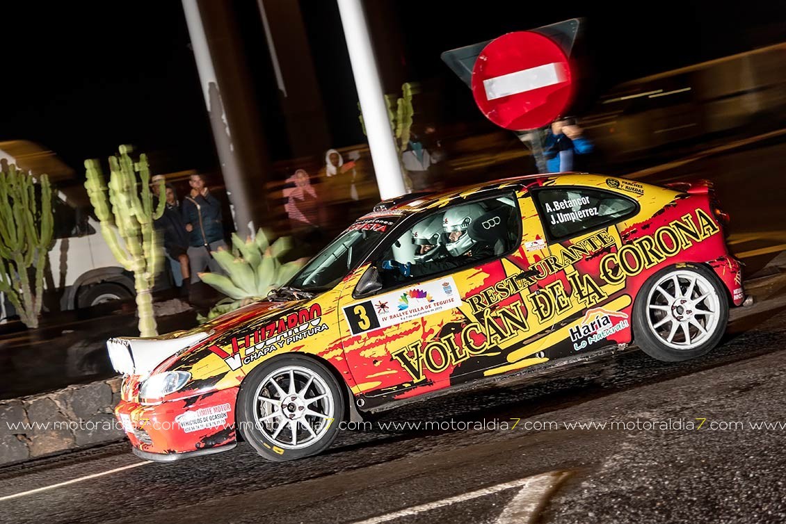 Toñín Suárez - Jorge Cedrés con el Porsche 911 mandan en Teguise