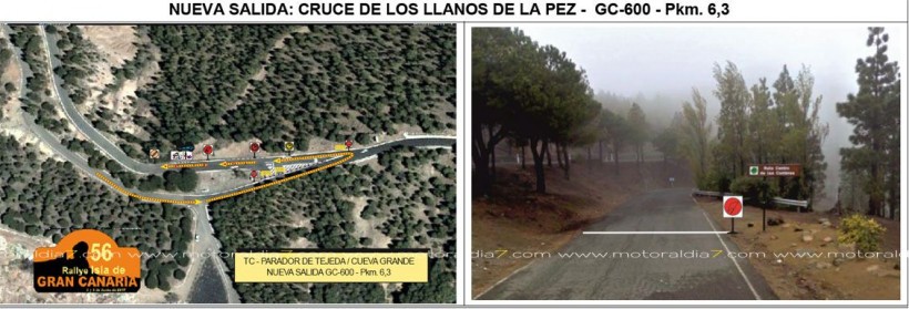 Recortado el tramo de "Cruz de Tejeda-Cueva Grande"