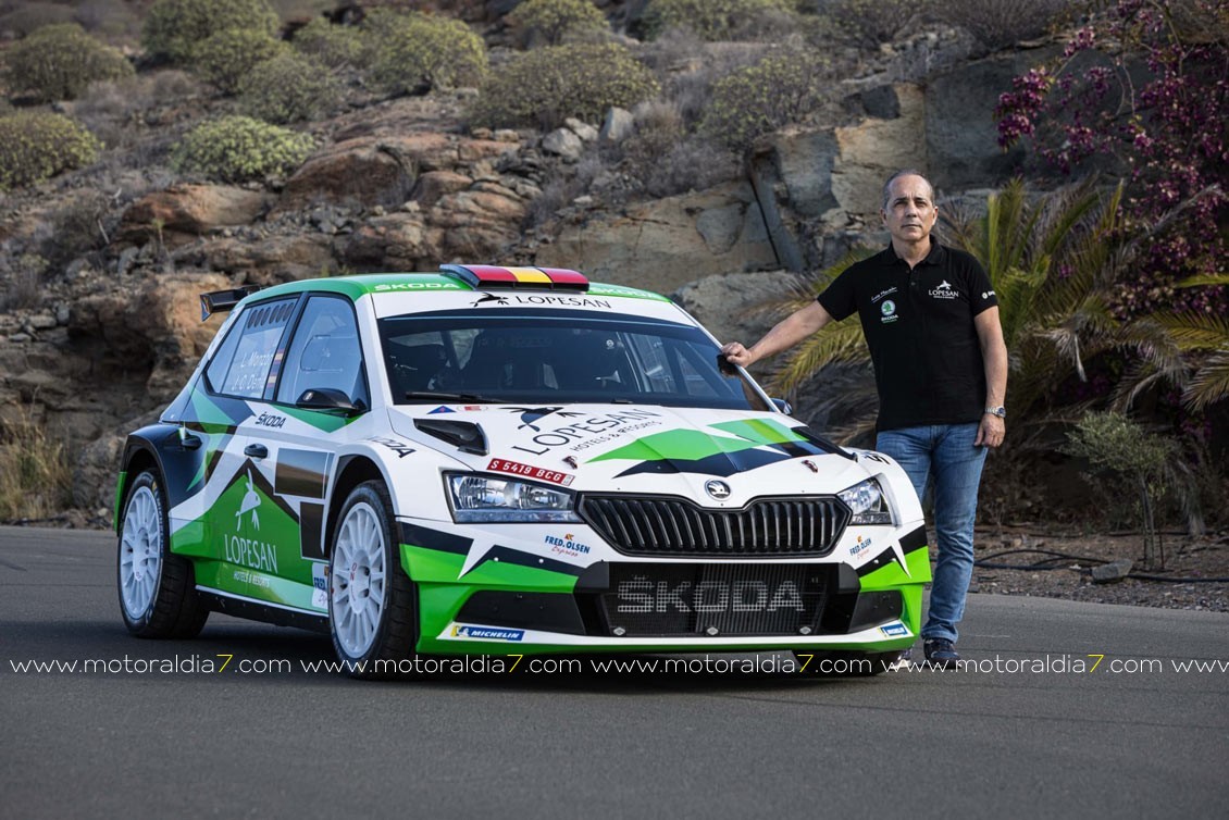 Monzón cambia de color su Fabia Rally2