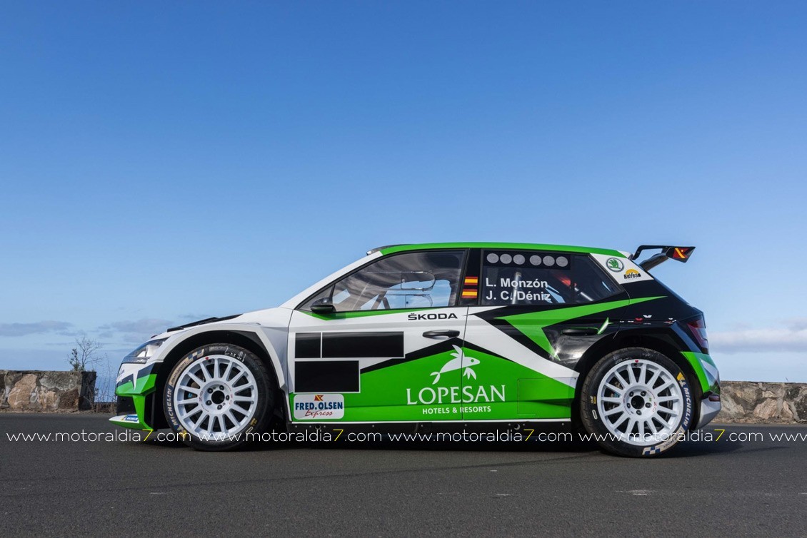 Monzón cambia de color su Fabia Rally2