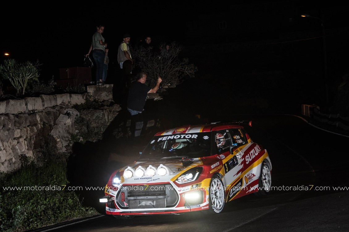 Cruz y Mujica marcan el ritmo en el Rally Isla Tenerife