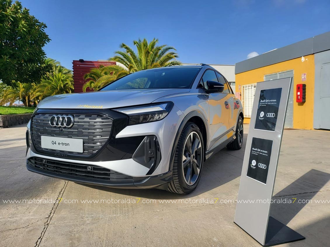 Audi Q4 e-tron, el primer VTC 100% eléctrico de Canarias