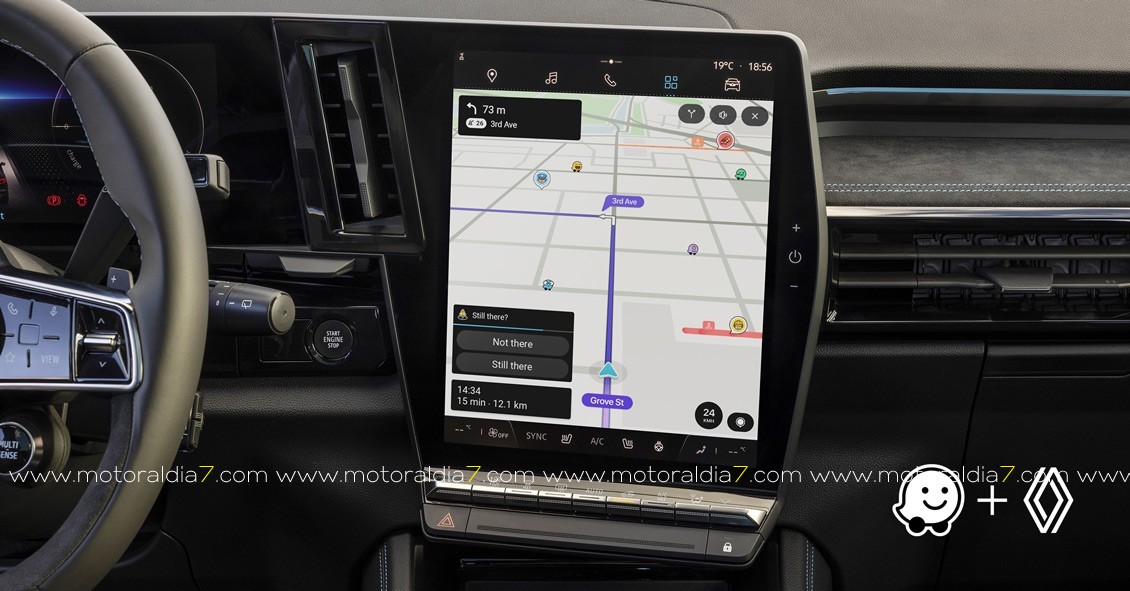 Waze en el sistema multimedia de Renault