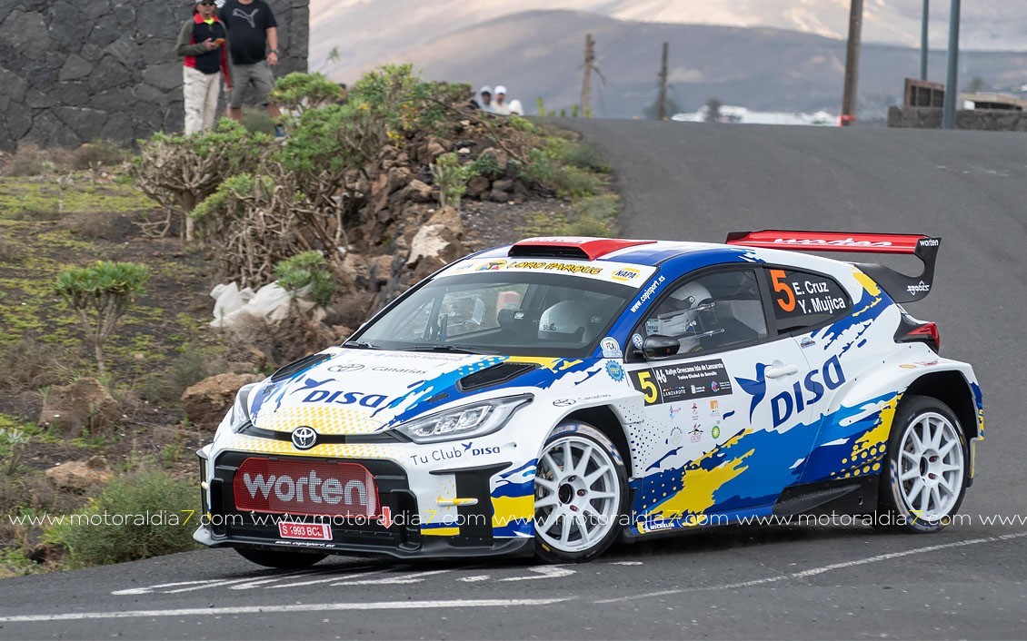 Victoria de Yeray Lemes y Aitor Cambeiro en el Rally Isla de Lanzarote