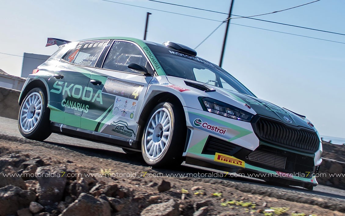 Victoria de Yeray Lemes y Aitor Cambeiro en el Rally Isla de Lanzarote