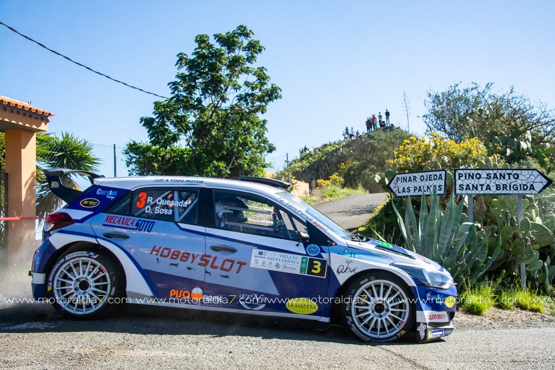 Monzón y Déniz vuelven a ganar el Rally Santa Brígida diez años después