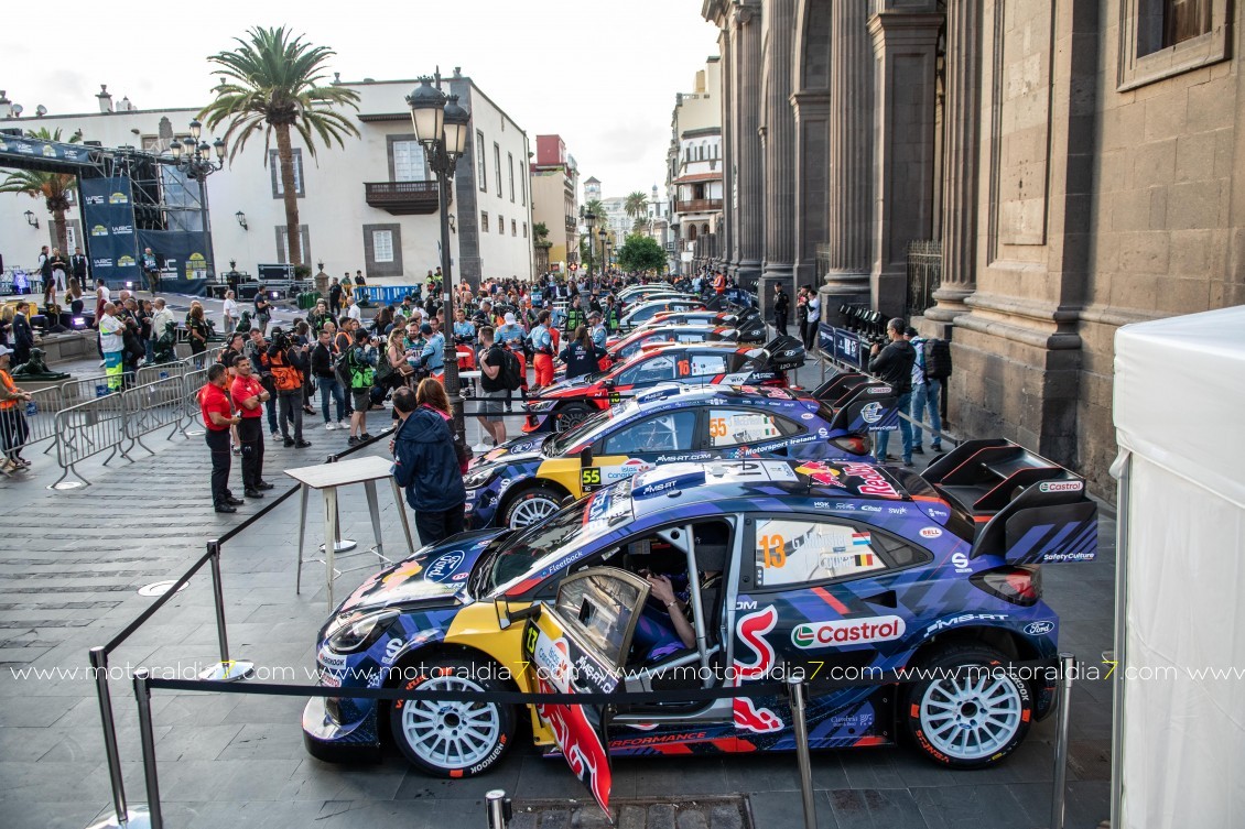 Una Ceremonia de Salida digna de un Mundial para el Rally Islas Canarias