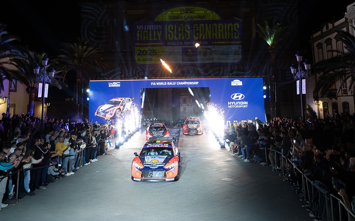 Una Ceremonia de Salida digna de un Mundial para el Rally Islas Canarias