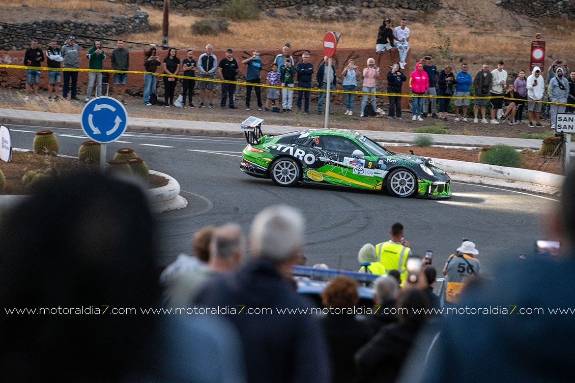 Después de cuatro tramos, Enrique Cruz manda  en el Rally Ciudad de Telde