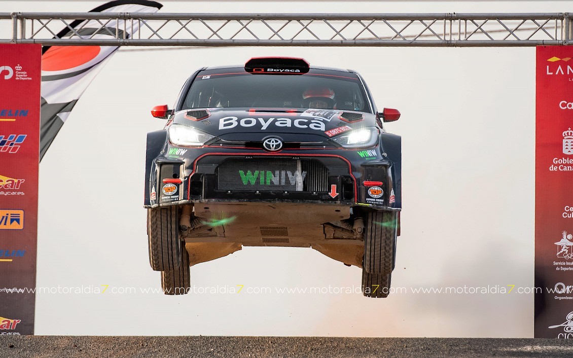 Victoria de Loubet en un durísimo Rally Isla de Los Volcanes