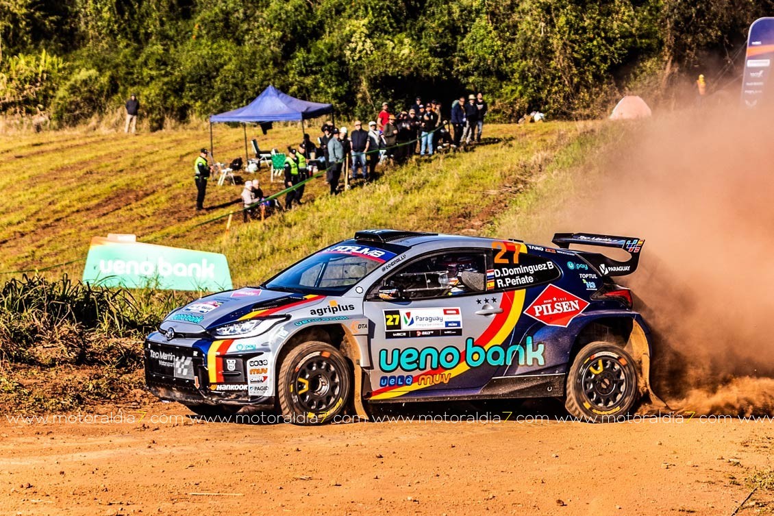 Gran ritmo de Diego Domínguez y Rogelio Peñate en el Rally de Paraguay            