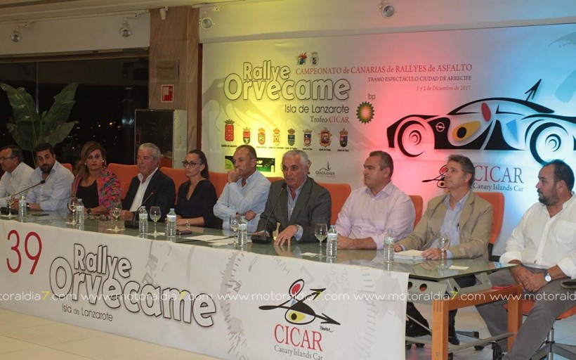 Presentado el Rally Orvecame Isla de Lanzarote