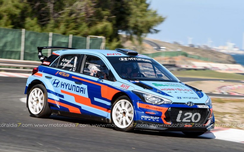 Toñi Ponce probó su Hyundai i20 R5
