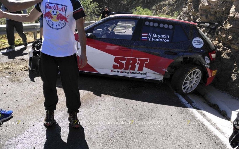 Primer incidente del 41º Rally Islas Canarias 