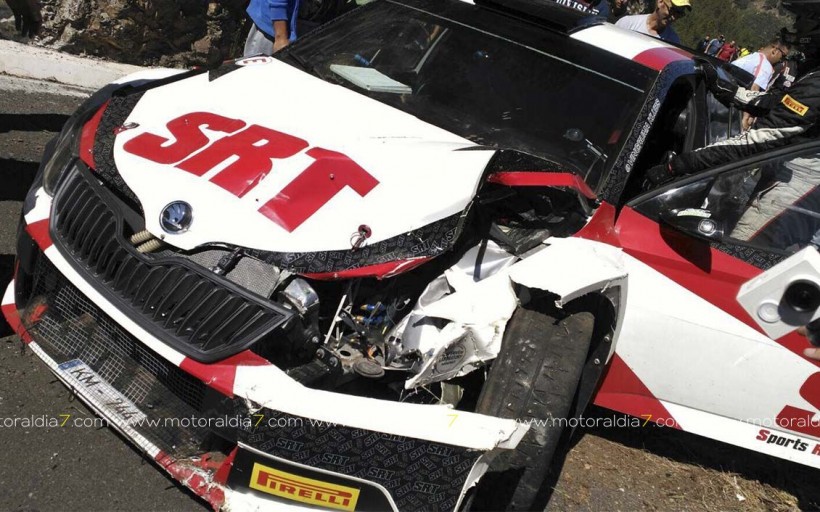Primer incidente del 41º Rally Islas Canarias 
