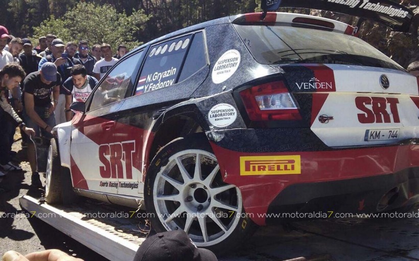 Primer incidente del 41º Rally Islas Canarias 