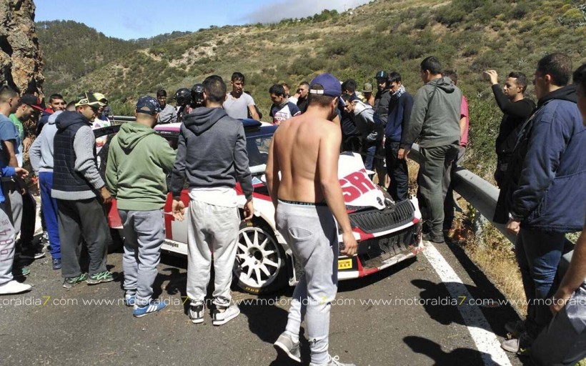 Primer incidente del 41º Rally Islas Canarias 