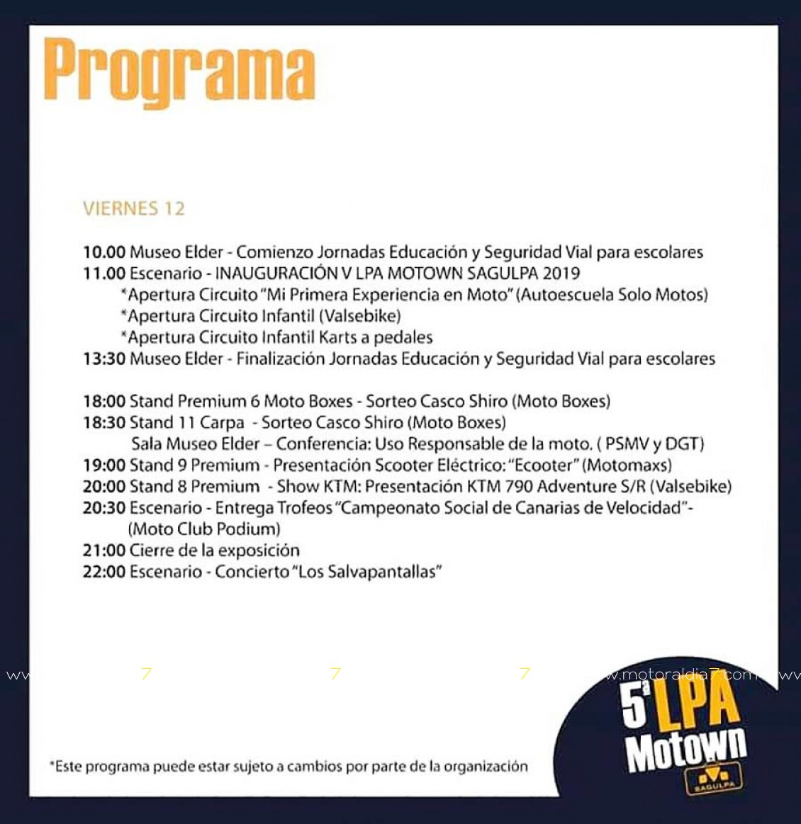 Actividades Viernes
