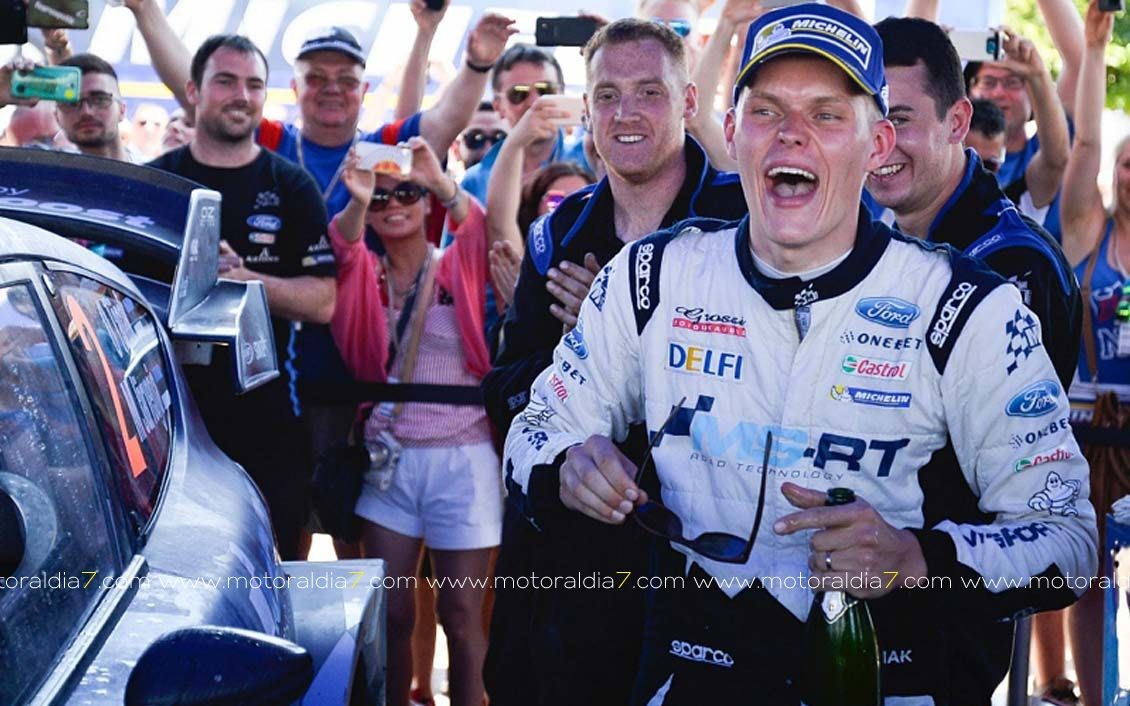 Por fin, Ott Tanak gana su primer Rally del WRC