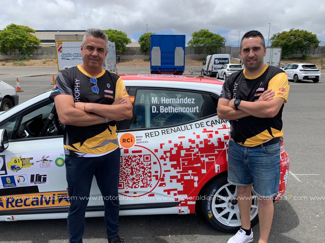 Manuel Hernández y David Bethencourt,  listos para el Rally de Maspalomas