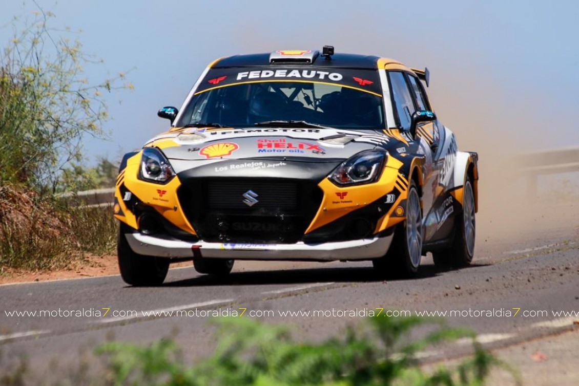Victoria Víctor Abreu y Luis Rodríguez en el Rally Ciudad de La Laguna