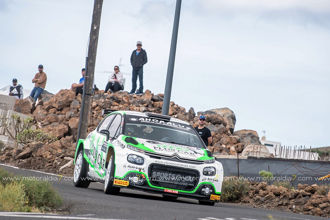 Victoria de Yeray Lemes y Aitor Cambeiro en el Rally Isla de Lanzarote