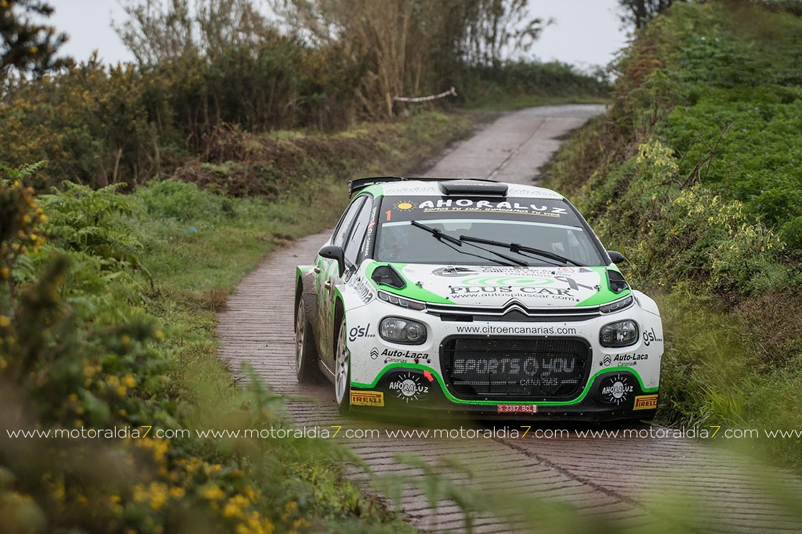 Victoria de Fuentes y Hernández en un caótico Rally Norte de Tenerife
