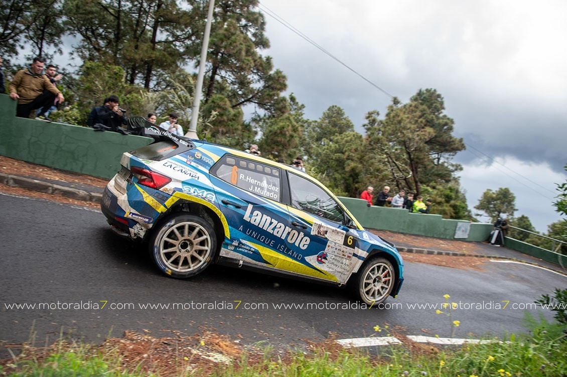 Victoria de Fuentes y Hernández en un caótico Rally Norte de Tenerife