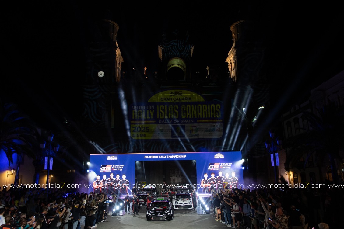 Una Ceremonia de Salida digna de un Mundial para el Rally Islas Canarias