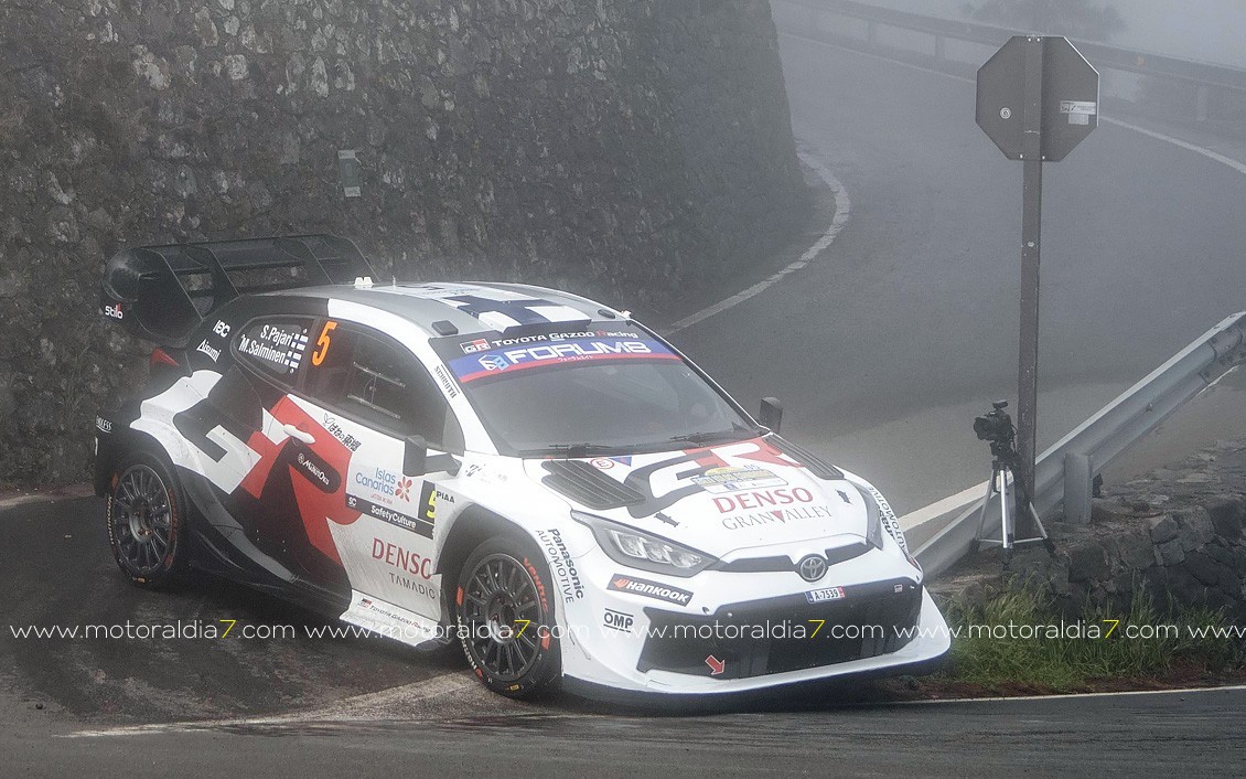 Kalle Rovanpera, sigue mandando en el Rally Islas Canarias